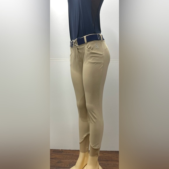 Equestrian Show Pants Kismet Tammy Ladies Knee Patch Breeches - Picture 3 of 4